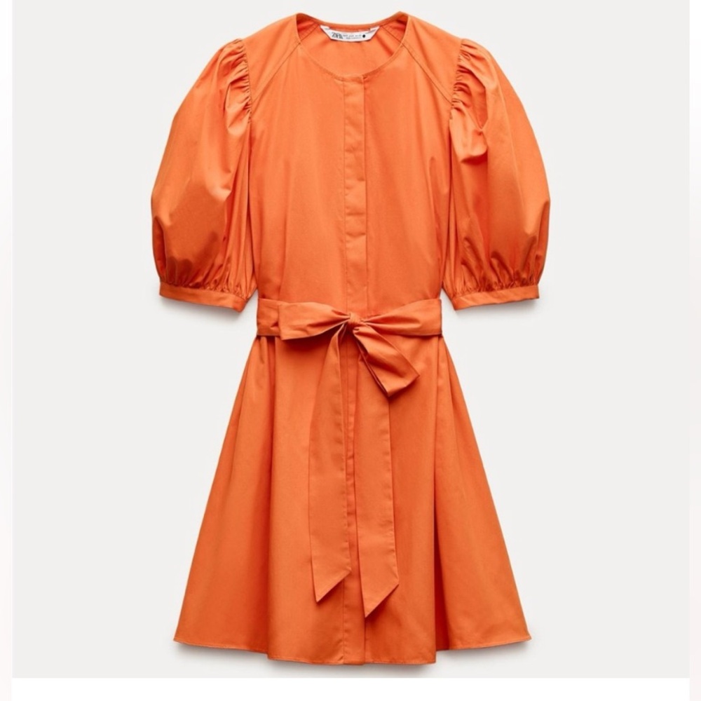 Zara Orange Mini Dress